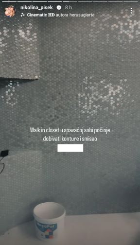 Nikolina Pišek pokazala golemu spavaću sobu