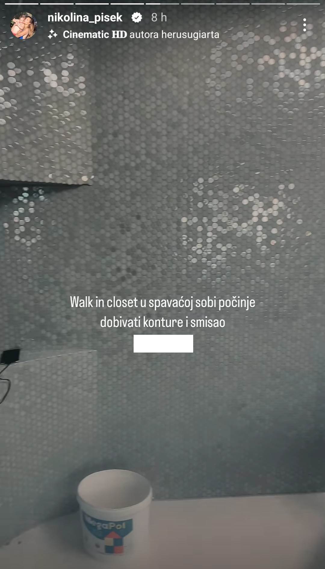 Nikolina Pišek pokazala golemu spavaću sobu