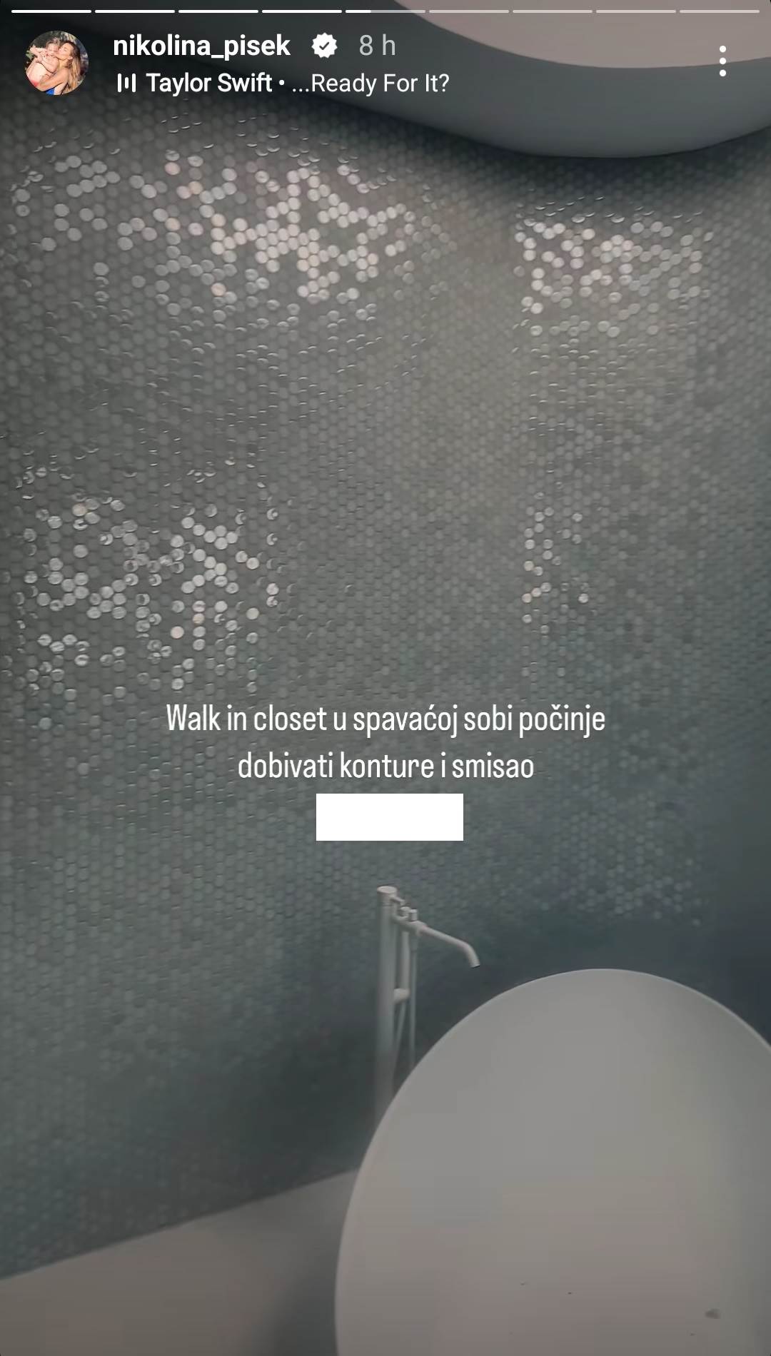 Nikolina Pišek pokazala golemu spavaću sobu