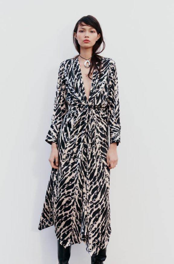 SATINIRANA HALJINA SA ŽIVOTINJSKIM UZORKOM/ZARA/39,95 EUR