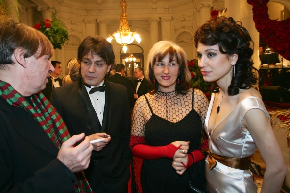 Ana Rucner, Vlado Kalember i njezina majka.