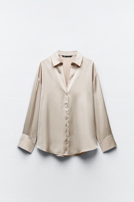FLUIDNA SATINIRANA KOŠULJA/ZARA/19,95 EUR