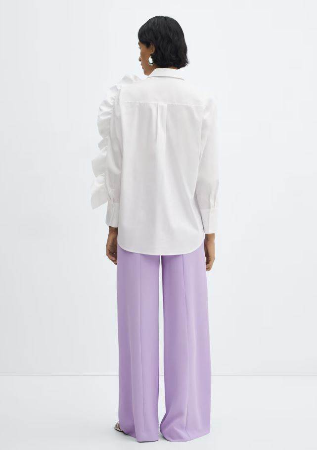 Bijela košulja s cvijetom, Mango, 59,99 EUR