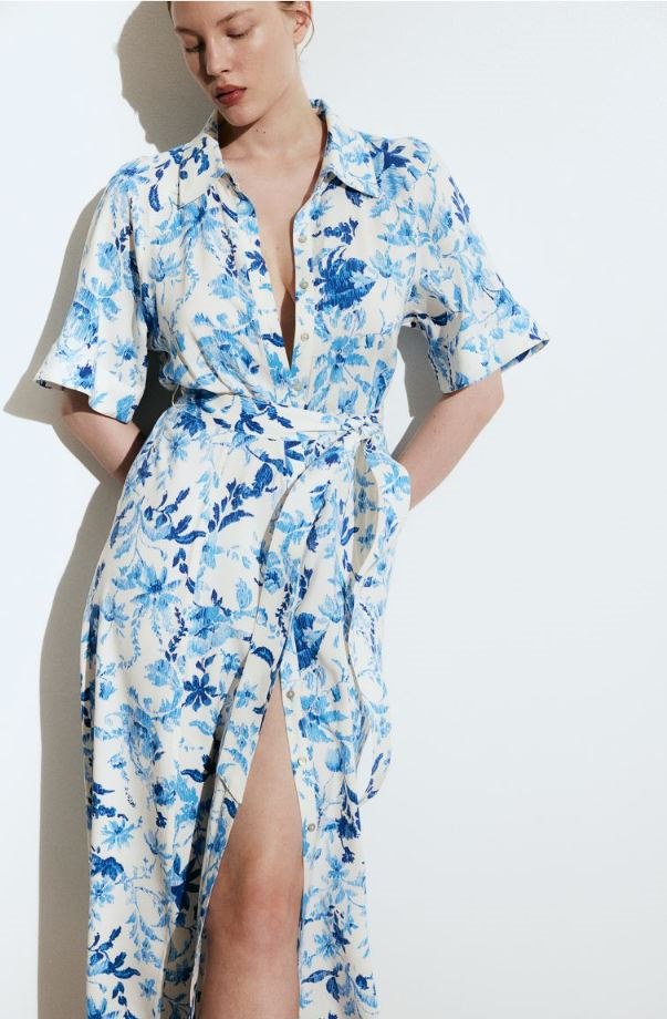 Tie-belt shirt dress/ H&M/ 24,99 €