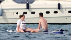 Declan Rice i Lauren Fryer.