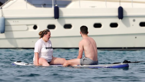 Declan Rice i Lauren Fryer.