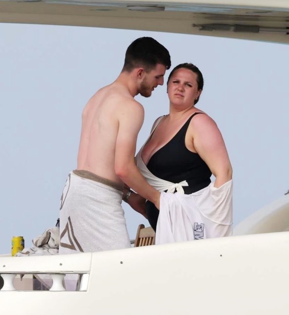 Declan Rice i Lauren Fryer.