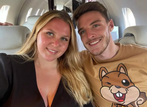 Declan Rice i Lauren Fryer.