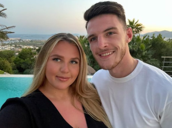 Declan Rice i Lauren Fryer.