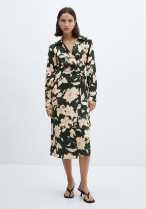 Linen floral print dress/MANGO/ 49,99 EUR