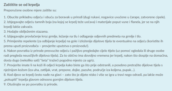 Kako se zaštitit od uboda krpelja koji mogu prenijeti lajmsku bolest