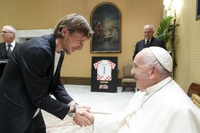 Luka Modirć i papa Franjo