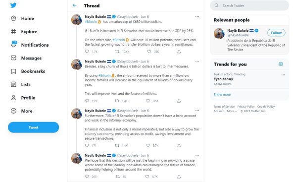 El Salvador je prva država u svijetu koja je bitcoin uvela kao valutu