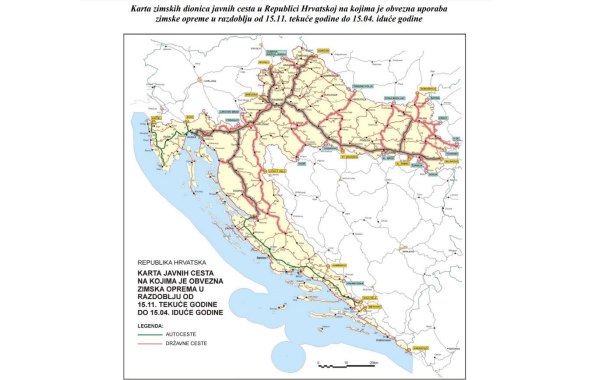 Od danas više niste obavezni koristiti zimsku opremu