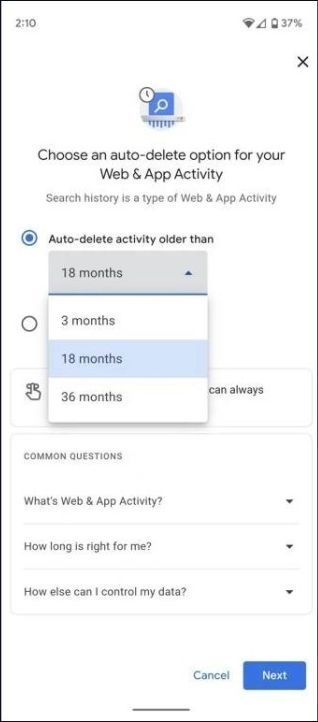 Brisanje povijesti pretraživanja na Googleu 2.jpg