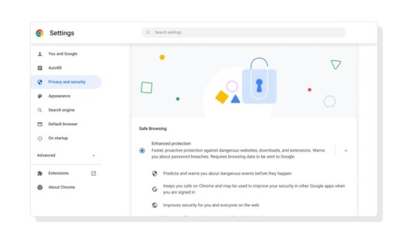 Chrome Uključite poboljšano sigurno pregledavanje.jpg