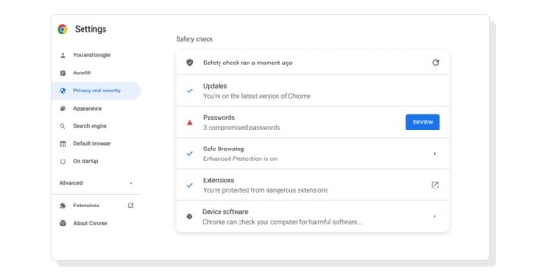 Chrome Zaštitite se na mreži pomoću Sigurnosne provjere.jpg