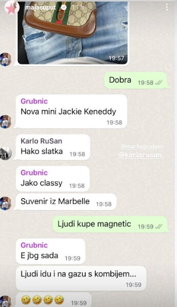 Marko Grubnić u Španjolskoj je kupio Gucci torbicu kao suvenir
