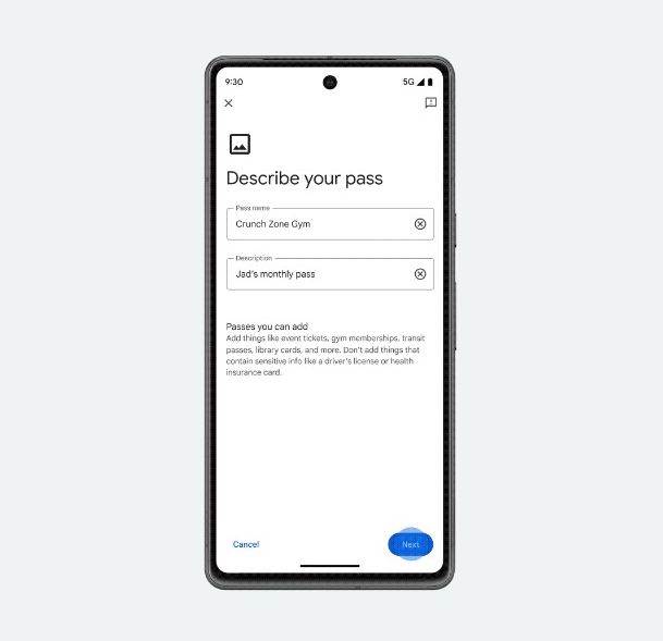 Fitness iskaznica u Google Wallet 2.jpg