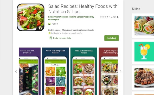 Pomoću aplikacije postanite stručnjak za zdrave salate