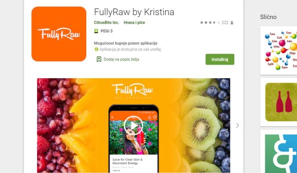 RAW FOOD Pravo vrijeme za sirovu prehranu putem aplikacije