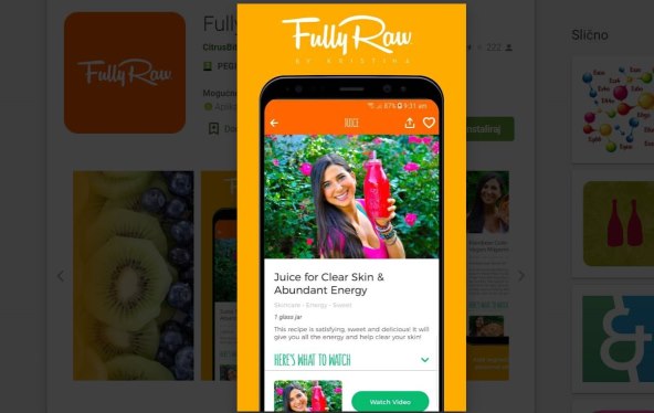 RAW FOOD Pravo vrijeme za sirovu prehranu putem aplikacije