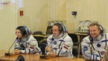 Yulia Peresild, Klim Shipenko, Anton Shkaplerov (7)