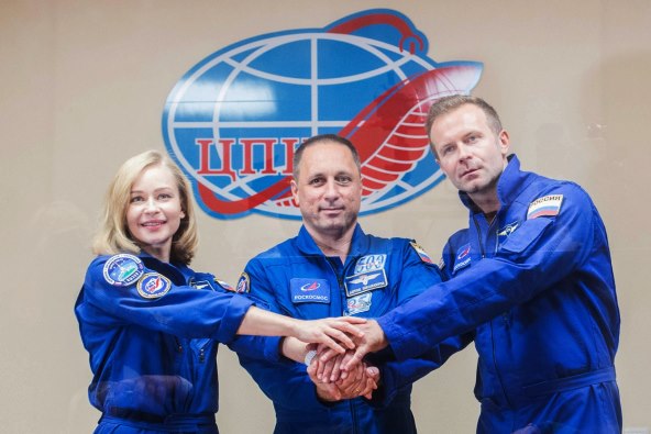 Yulia Peresild, Klim Shipenko, Anton Shkaplerov (4)