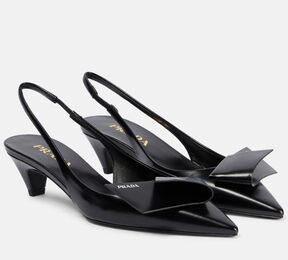 Leather slingback pumps, PRADA,
969 €