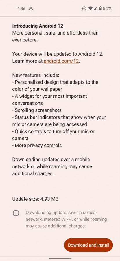 PREDSTAVLJEN JE ANDROID 12 I dalje nema 'slatkih' naziva