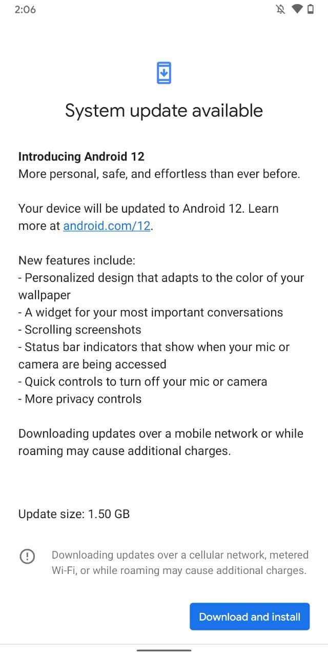 PREDSTAVLJEN JE ANDROID 12 I dalje nema 'slatkih' naziva