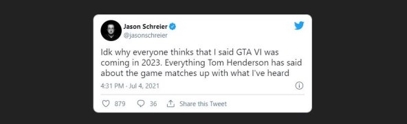 POJAVILA SE INFORMACIJA Izgleda da ćemo se na GTA 6 još načekati...