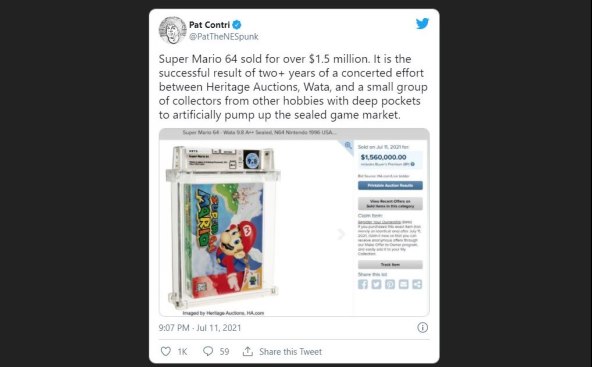 NERASPAKIRANA VERZIJA VIDEO IGRE Super Mario 64 prodan na aukciji za rekordan novac