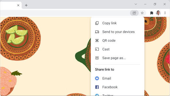 Google Chrome dijeljenje linka.jpg