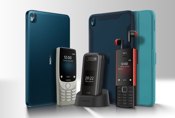 Nokia 2660 Flip, Nokia 5710 XpressAudio, Nokia 8210 4G, Nokia T10.jpg