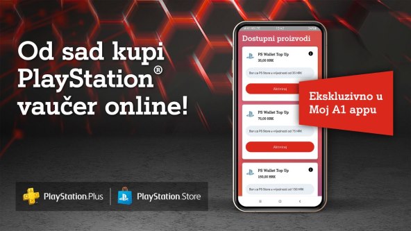 Moguća kupnja digitalnih PlayStation vouchera putem Moj A1 mobilne aplikacije.jpg