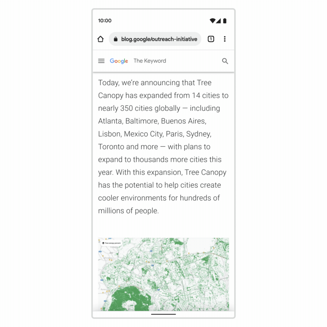 Touch to Search Google Chrome mobile.gif