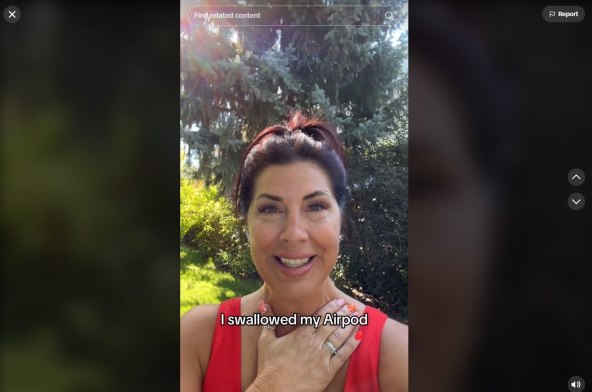 Tanna Barker, TikTok, pojela Airpods slusalicu (2).jpg