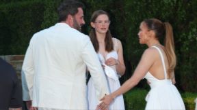 Ben Affleck, Violet Affleck i Jennifer Lopez