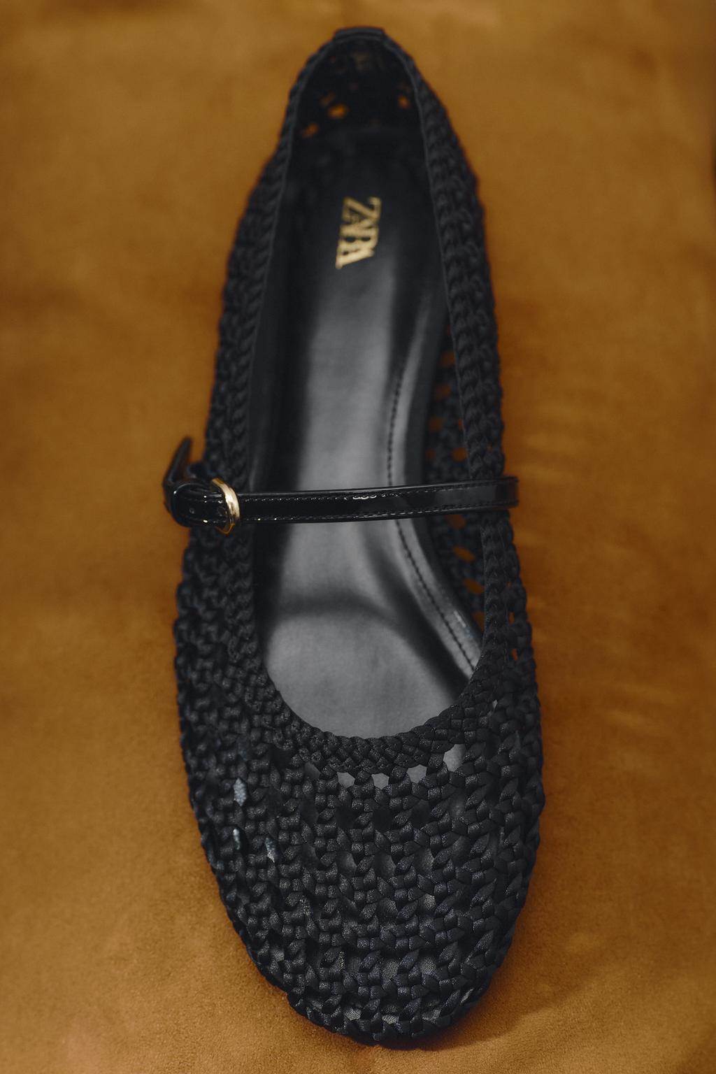 WOVEN STRAP BALLERINAS/ ZARA/ 35.95 EUR