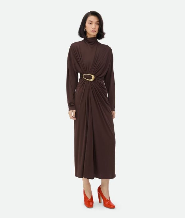 Viscose jersey crepe dress/ Bottega Veneta/ 2700 EUR