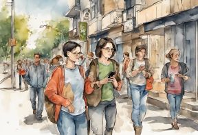 Pješaci pametni telefon ljudi mobitel Gerd Altmann, Pixabay.jpg