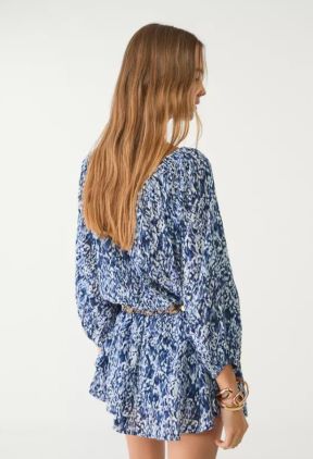 Kratka lepršava haljina s uzorkom/ Stradivarius/ 9,99 EUR