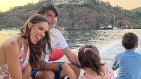 Franka Batelić i Vedran Ćorluka s djecom