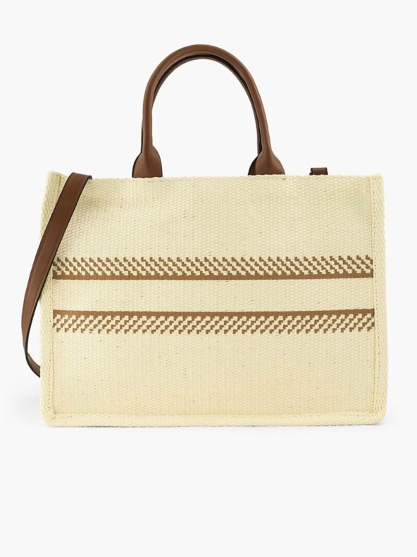 Shopper torba, kombinacija bež i međa, Deichmann, 19,99 eura.jpg