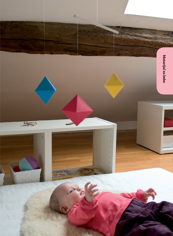 Montessori senzorni materijal koji stimulira vid i govor kod beba