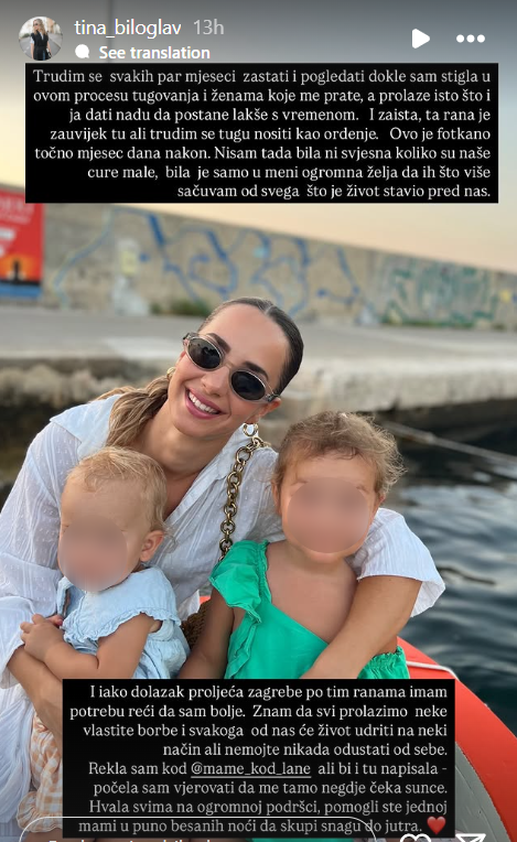 Tina Biloglav otkrila kako kceri cuvaju uspomenu na oca Marka Babica
