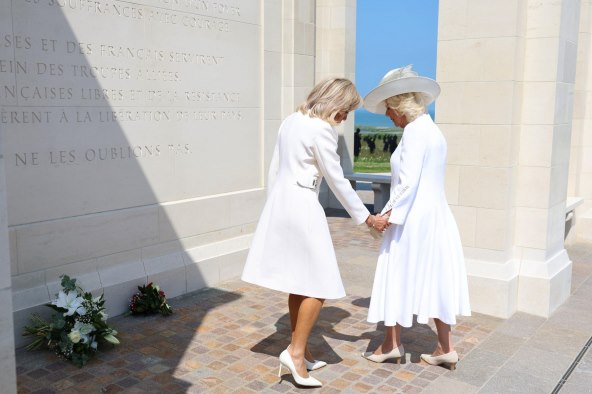 kraljica camilla, brigitte macron