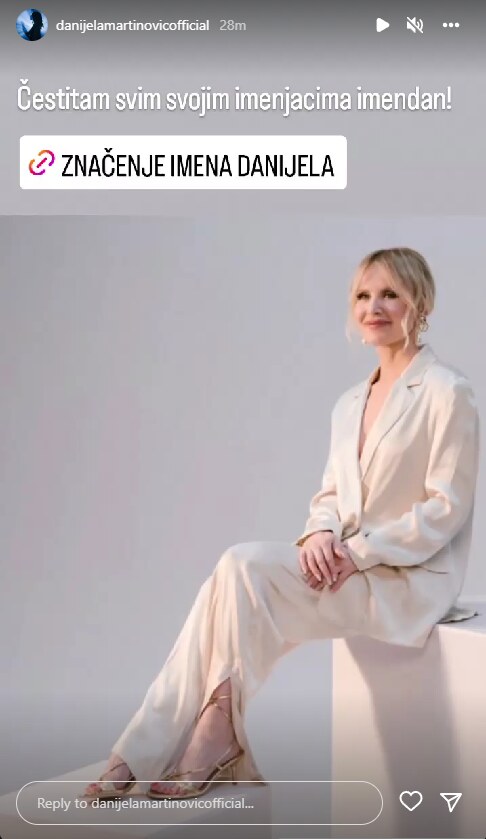 Danijela Martinović slavi imendan