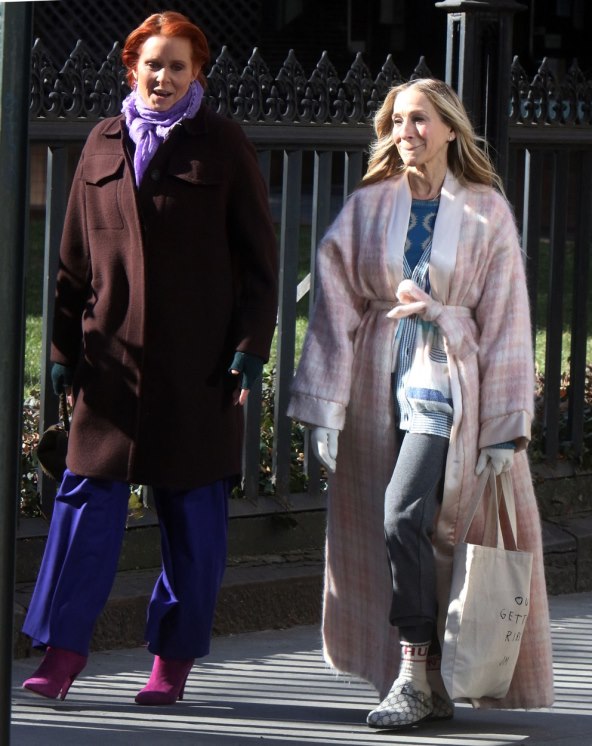 Carrie Bradshaw nosi Gucci Birkenstock natikače